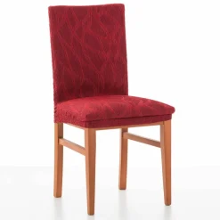 Housse intégrale extensible motif jacquard "serpentins" spéciale chaise