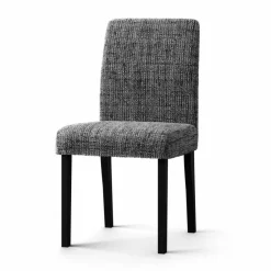 Housse microfibre bi-extensible effet faux uni spéciale chaise