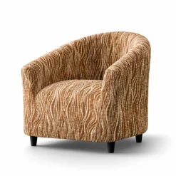 Housse microfibre bi-extensible imprimé vague spéciale fauteuil cabriolet