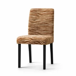 Housse microfibre bi-extensible imprimé vagues spéciale chaise