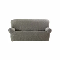 Housse texturée bi-extensible spéciale canapé fauteuil à accoudoirs