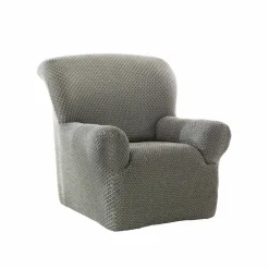 Housse texturée bi-extensible spéciale canapé fauteuil à accoudoirs