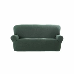 Housse texturée bi-extensible spéciale canapé fauteuil à accoudoirs