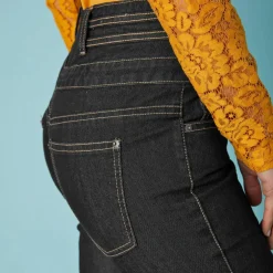 Jean boocut taille haute - petite stature
