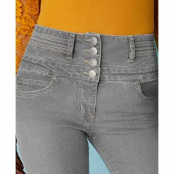 Jean bootcut taille haute - grande stature