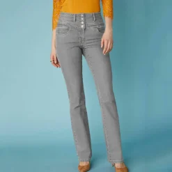 Jean bootcut taille haute - grande stature