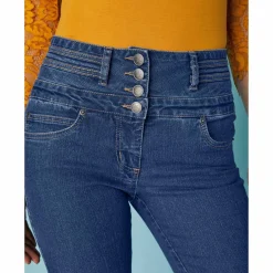 Jean bootcut taille haute - grande stature