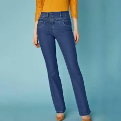 Jean bootcut taille haute - grande stature