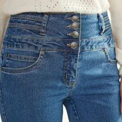 Jean bootcut taille haute - grande stature