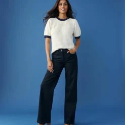 Jean coupe large stretch, grande stature