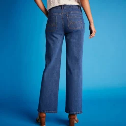 Jean coupe large stretch, petite stature