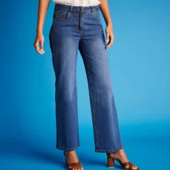 Jean coupe large stretch, petite stature