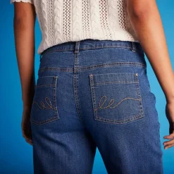 Jean coupe large stretch, petite stature