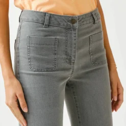 Jean coupe large taille haute, grande stature