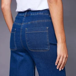 Jean coupe large taille haute, grande stature