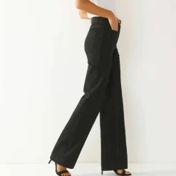 Jean coupe large taille haute, grande stature