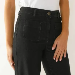 Jean coupe large taille haute, grande stature