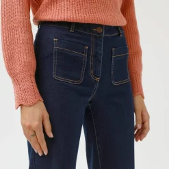 Jean coupe large taille haute, grande stature