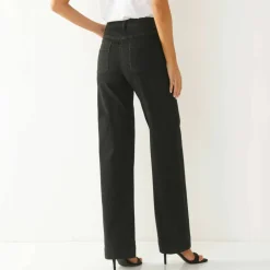 Jean coupe large taille haute, stature moyenne