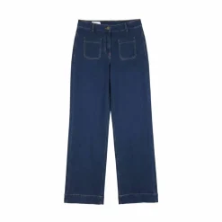 Jean coupe large taille haute, stature moyenne