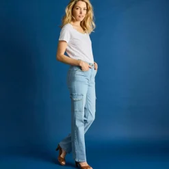 Jean droit cargo