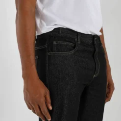 Jean droit ceinture élastiquée côtés - L32