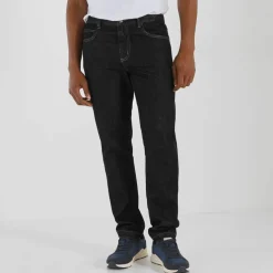 Jean droit ceinture élastiquée côtés - L32