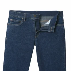 Jean droit ceinture élastiquée invisible - L30