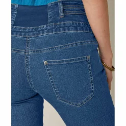 Jean droit taille haute - petite stature