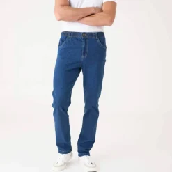 Jean droit taille élastiquée - L28