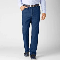 Jean droit taille élastiquée - L28