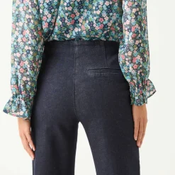 Jean flare, taille haute