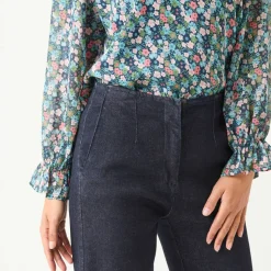 Jean flare, taille haute