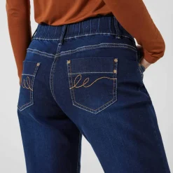 Jean mom taille élastiquée