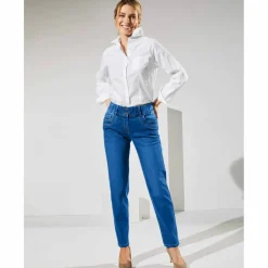 Jean mom taille élastiquée