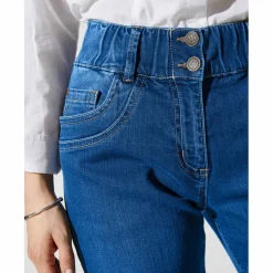 Jean mom taille élastiquée