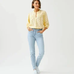Jean slim taille haute, grande stature