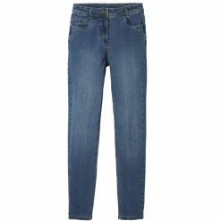 Jean slim, taille haute, petite stature