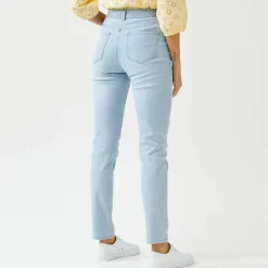 Jean slim, taille haute, petite stature