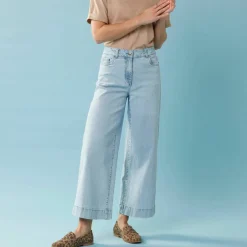 Jean taille haute Spécial Petites entrej. 65 cm, coupe large 7/8ème