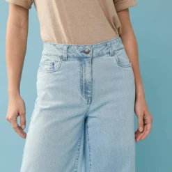 Jean taille haute Spécial Petites entrej. 60 cm, coupe large 7/8ème