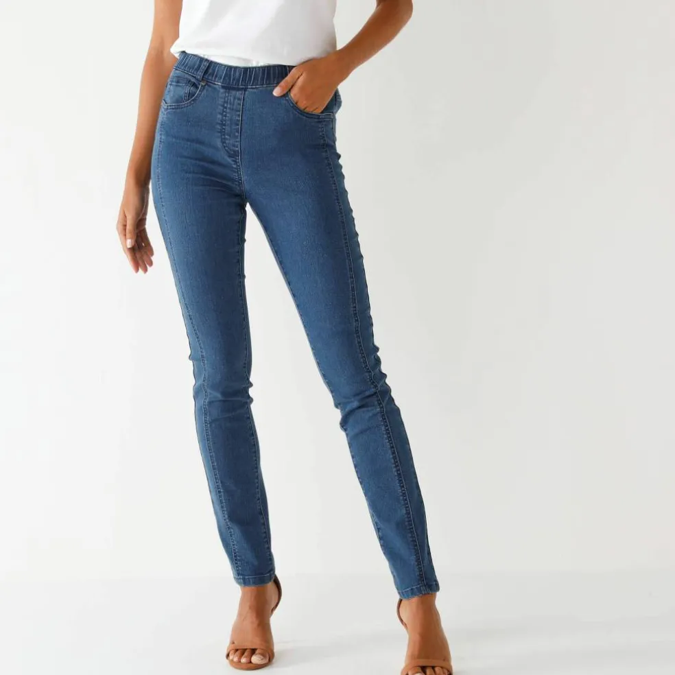 Jean ultra stretch, coutures affinantes