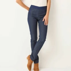 Jegging denim taille élastiquée - grande stature