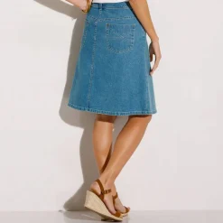 Jupe courte en jean