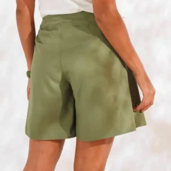 Jupe-short nouée, unie