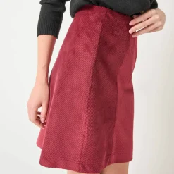Jupe évasée, velours