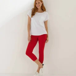Legging 3/4, bas boutonné