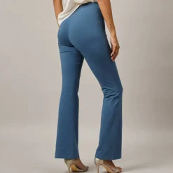 Legging bootcut uni, taille élastiquée