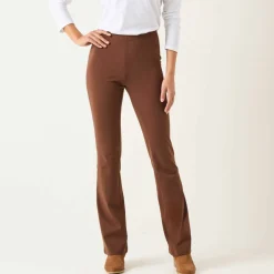 Legging bootcut uni, taille élastiquée