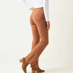 Legging bootcut uni, taille élastiquée